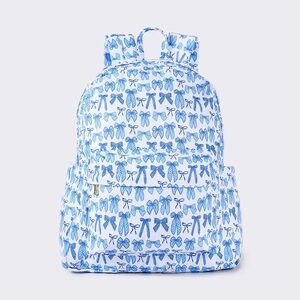 Charming Blue Bow Kids Backpack